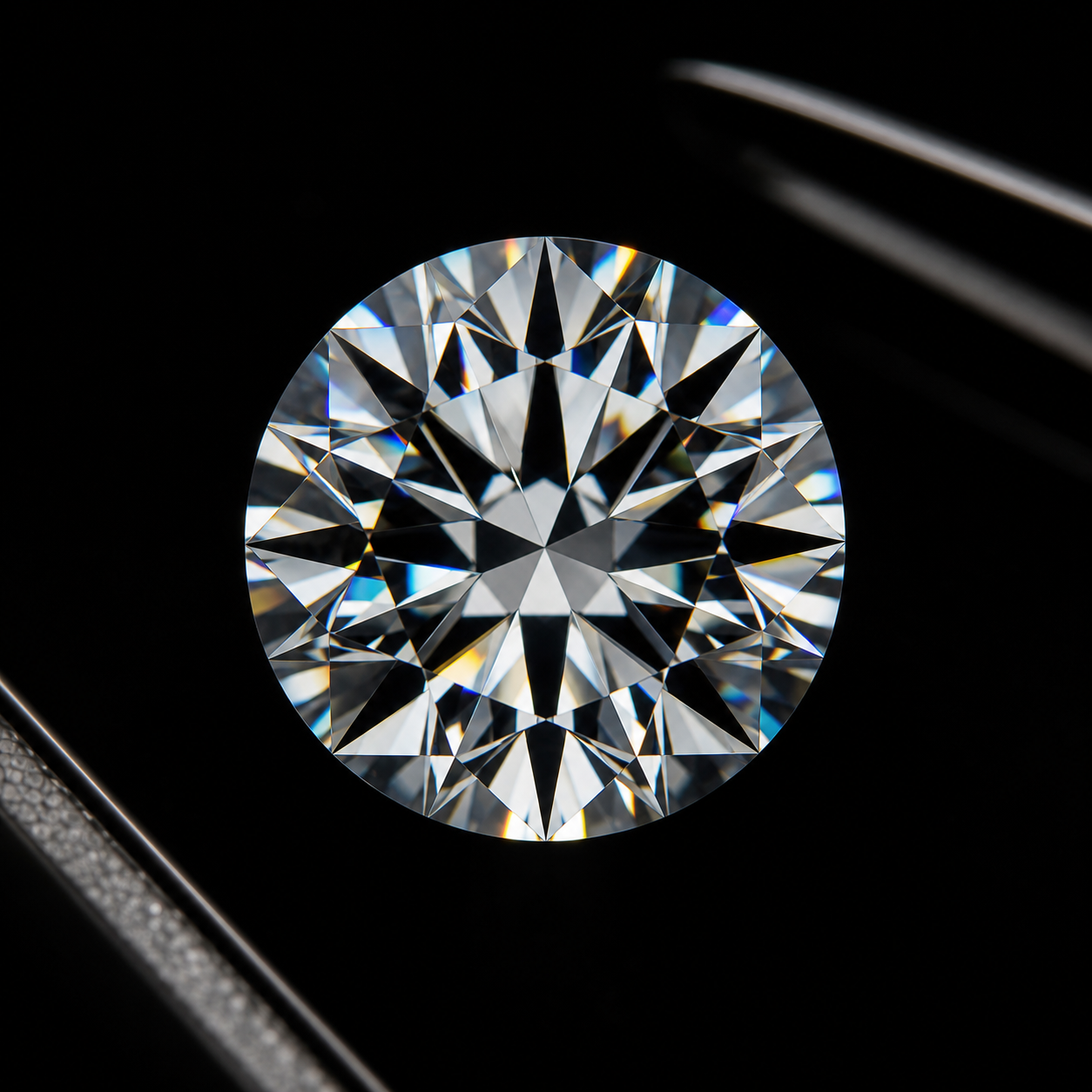A 0.3 carat round diamond after EIWA recutting, Triple Excellent grade